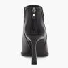 imageJuliet Holy Womens High Heel Booties Pointed Toe V Cut Back Zipper Short Dress Ankle BootsBlack