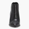 imageJuliet Holy Womens High Heel Booties Pointed Toe V Cut Back Zipper Short Dress Ankle BootsBlack