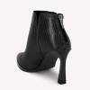 imageJuliet Holy Womens High Heel Booties Pointed Toe V Cut Back Zipper Short Dress Ankle BootsBlack2