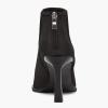 imageJuliet Holy Womens High Heel Booties Pointed Toe V Cut Back Zipper Short Dress Ankle BootsCool Black