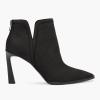imageJuliet Holy Womens High Heel Booties Pointed Toe V Cut Back Zipper Short Dress Ankle BootsCool Black