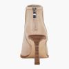 imageJuliet Holy Womens High Heel Booties Pointed Toe V Cut Back Zipper Short Dress Ankle BootsLight Sand