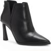 imageJuliet Holy Womens High Heel Booties Pointed Toe V Cut Back Zipper Short Dress Ankle BootsBlack