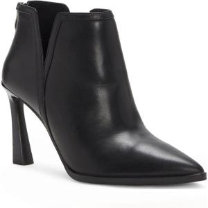 imageJuliet Holy Womens High Heel Booties Pointed Toe V Cut Back Zipper Short Dress Ankle BootsBlack