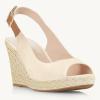imageJuliet Holy Womens Ankle Strap Espadrille Wedges Round Open Toe Platform Slingback Slip on Peep Toe Sandals Comfort Summer ShoesBeige