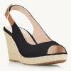 imageJuliet Holy Womens Ankle Strap Espadrille Wedges Round Open Toe Platform Slingback Slip on Peep Toe Sandals Comfort Summer ShoesBlack