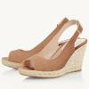 imageJuliet Holy Womens Ankle Strap Espadrille Wedges Round Open Toe Platform Slingback Slip on Peep Toe Sandals Comfort Summer ShoesBrown