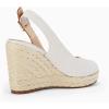 imageJuliet Holy Womens Ankle Strap Espadrille Wedges Round Open Toe Platform Slingback Slip on Peep Toe Sandals Comfort Summer ShoesCreamywhite