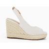 imageJuliet Holy Womens Ankle Strap Espadrille Wedges Round Open Toe Platform Slingback Slip on Peep Toe Sandals Comfort Summer ShoesCreamywhite