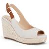 imageJuliet Holy Womens Ankle Strap Espadrille Wedges Round Open Toe Platform Slingback Slip on Peep Toe Sandals Comfort Summer ShoesCreamywhite