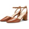 imageJuliet Holy Womens Closed Toe Heels Chunky Block Heel Ankle Strap Pumps Slingback Heeled SandalsBrown