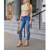 imageJuliet Holy Womens Closed Toe Heels Chunky Block Heel Ankle Strap Pumps Slingback Heeled SandalsBrown