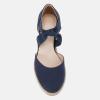 imageJuliet Holy Womens Espadrille Wedges Sandals Platform Bohemian Slipons Elastic Strap Knotted Canvas ShoesNavy Blue