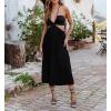 imageJuliet Holy Womens Lace Up Heeled Sandals Square Open Toe Stiletto Heels Strappy Summer Dressy ShoesBlack