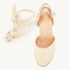 imageJuliet Holy Womens Lace up Espadrilles Closed Toe Wedges Sandals Strappy Slingback Platform HeelsBeige
