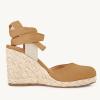 imageJuliet Holy Womens Lace up Espadrilles Closed Toe Wedges Sandals Strappy Slingback Platform HeelsCamel