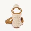 imageJuliet Holy Womens Lace up Espadrilles Closed Toe Wedges Sandals Strappy Slingback Platform HeelsCamel