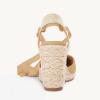 imageJuliet Holy Womens Lace up Espadrilles Closed Toe Wedges Sandals Strappy Slingback Platform HeelsKhaki