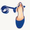 imageJuliet Holy Womens Lace up Espadrilles Closed Toe Wedges Sandals Strappy Slingback Platform HeelsNavy