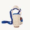 imageJuliet Holy Womens Lace up Espadrilles Closed Toe Wedges Sandals Strappy Slingback Platform HeelsNavy