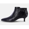 imageJuliet Holy Womens Pointed Toe Ankle Boots Kitten Heels Faux Suede Booties Side Zipper Dress ShoesCool Black