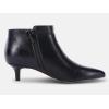 imageJuliet Holy Womens Pointed Toe Ankle Boots Kitten Heels Faux Suede Booties Side Zipper Dress ShoesCool Black