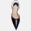 imageJuliet Holy Womens Pumps Shoes Pointed Toe Slip on Slingback Elastic Strap Classic Kitten HeelsBlack