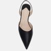 imageJuliet Holy Womens Pumps Shoes Pointed Toe Slip on Slingback Elastic Strap Classic Kitten HeelsCool Black