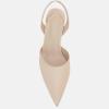 imageJuliet Holy Womens Pumps Shoes Pointed Toe Slip on Slingback Elastic Strap Classic Kitten HeelsKhaki