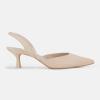 imageJuliet Holy Womens Pumps Shoes Pointed Toe Slip on Slingback Elastic Strap Classic Kitten HeelsKhaki