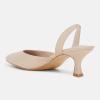 imageJuliet Holy Womens Pumps Shoes Pointed Toe Slip on Slingback Elastic Strap Classic Kitten HeelsKhaki
