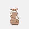 imageJuliet Holy Womens Strappy Sandals Kitten Heel Open Toe Slingback Ankle Strap Wedding Party Summer Heeled SandalsKhaki