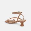 imageJuliet Holy Womens Strappy Sandals Kitten Heel Open Toe Slingback Ankle Strap Wedding Party Summer Heeled SandalsKhaki