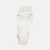 imageJuliet Holy Womens Strappy Sandals Kitten Heel Open Toe Slingback Ankle Strap Wedding Party Summer Heeled SandalsWhite
