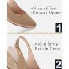 imageJuliet Holy Womens Wedge Sandals Espadrilles Closed Toe Slingback Buckle Strap Comfortable Casual Summer Platforms Brown Size 6