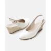 imageJuliet Holy Womens Wedge Sandals Espadrilles Closed Toe Slingback Buckle Strap Comfortable Casual Summer Wedges ShoesWhite