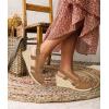 imageJuliet Holy Womens Wedges Sandals Platform Espadrilles Slingback Closedtoe Clogs SandalsLight Coffee