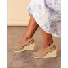 imageJuliet Holy Womens Wedges Sandals Platform Espadrilles Slingback Closedtoe Clogs SandalsTaupe