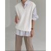 imageWomens V Neck Sweater Vest Oversized Sleeveless Loose Knit Tops Cable Sleeveless SweaterWhite