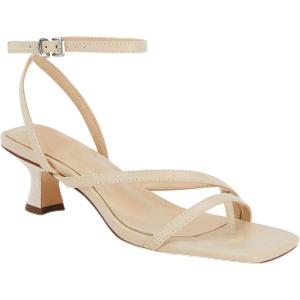 imageJuliet Holy Womens Strappy Sandals Kitten Heel Open Toe Slingback Ankle Strap Wedding Party Summer Heeled SandalsBeige
