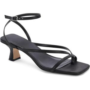 imageJuliet Holy Womens Strappy Sandals Kitten Heel Open Toe Slingback Ankle Strap Wedding Party Summer Heeled SandalsBlack