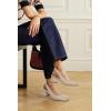 imageJuliet Holy Womens Slingback Low Chunky Heels Pumps Closed Square Toe Block Heel Slip On Party Dress Work ShoesApricot