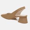 imageJuliet Holy Womens Slingback Low Chunky Heels Pumps Closed Square Toe Block Heel Slip On Party Dress Work ShoesBrown