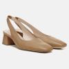 imageJuliet Holy Womens Slingback Low Chunky Heels Pumps Closed Square Toe Block Heel Slip On Party Dress Work ShoesBrown