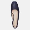 imageJuliet Holy Womens Slingback Low Chunky Heels Pumps Closed Square Toe Block Heel Slip On Party Dress Work ShoesNavy Blue