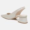 imageJuliet Holy Womens Slingback Low Chunky Heels Pumps Closed Square Toe Block Heel Slip On Party Dress Work ShoesWhite