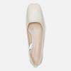 imageJuliet Holy Womens Slingback Low Chunky Heels Pumps Closed Square Toe Block Heel Slip On Party Dress Work ShoesWhite