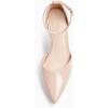 imageJuliet Holy Womens Pumps Point Closed Toe Heels Buckle Ankle Strap DOrsay Heeled SandalsNude