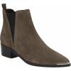 imageJuliet Holy Womens Chelsea Boots Fashion Winter Pointed Toe Chunky Stacked Low Heel Slip On Ankle BootiesTaupe