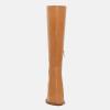 imageJuliet Holy Womens Knee High Boots Stacked Block Heel Wide Calf Closed Pointed Toe Riding BootsLight Brown